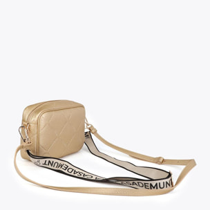 Borsa a tracolla Monogramma rombi Logo Ovale Effetto Pelle