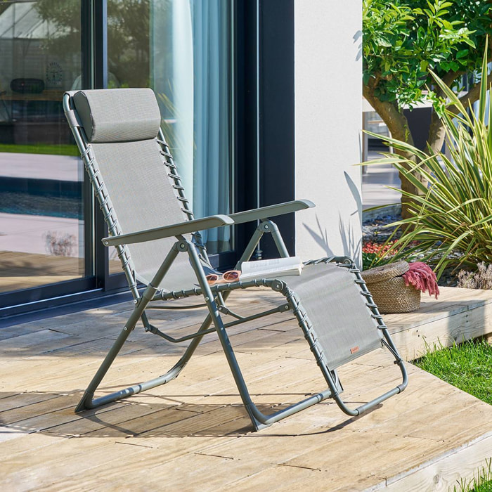 Fauteuil de jardin Silos vert laurier