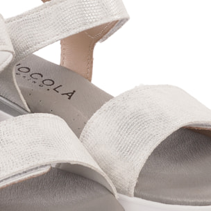 SANDALO ZEPPA FASCIA SIRENA BIANCO