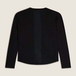 T-shirt Uomo Manica Lunga in Tessuto Tecnico con inserto mesh