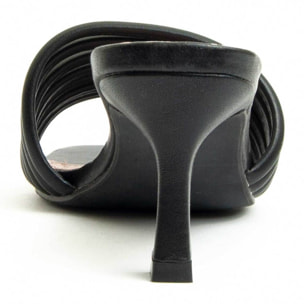 Sandalia de tacón - Negro - Altura: 7 cm
