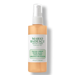 Facial Spray with Aloe, Sage & Orange Blossom - Spray visage à l'aloe vera, sauge et fleur d'oranger 118 ml