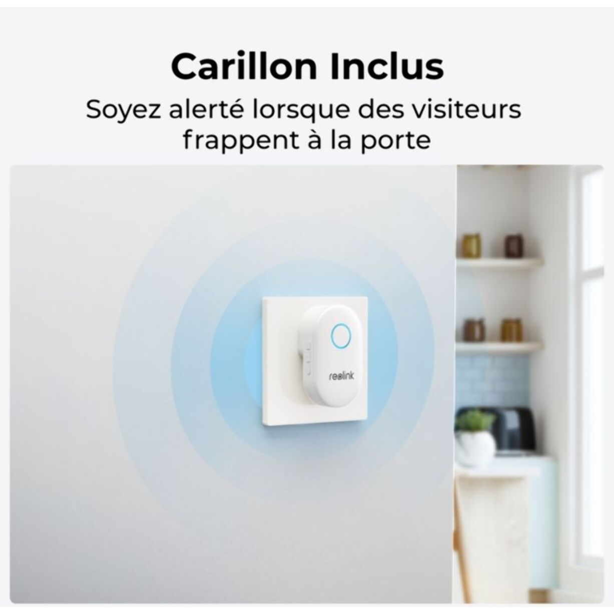 Sonnette connectée REOLINK D340W Noir