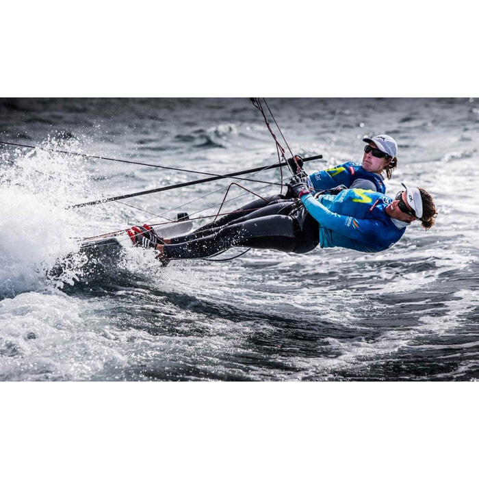 Gafas de deportes acuáticos OCEAN ARUBA - Negro brillante / Ahumada