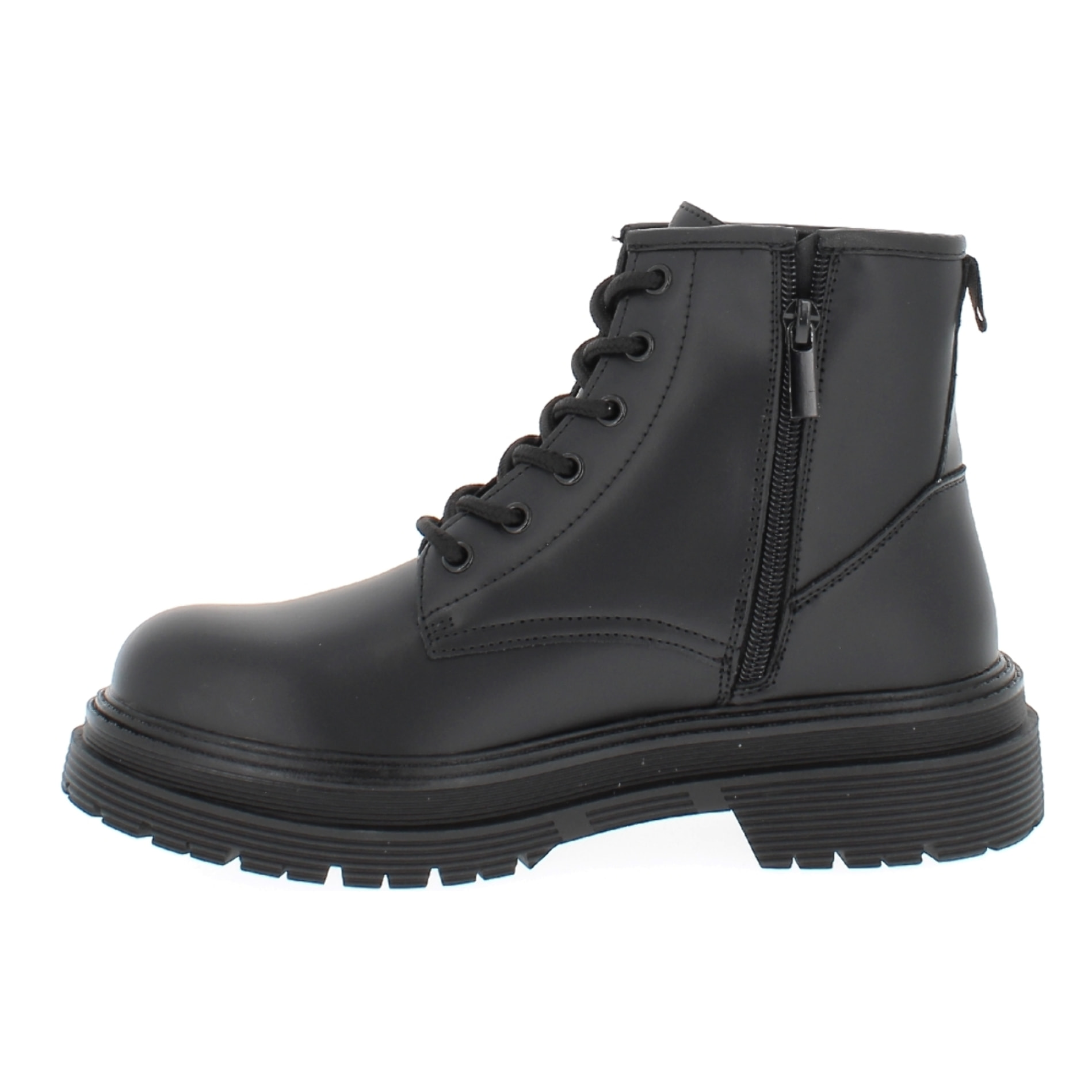 Armata di Mare Scarpe Donna Chunky Platform Boots con Cerniera Zip Interna AMD W42H78 Black