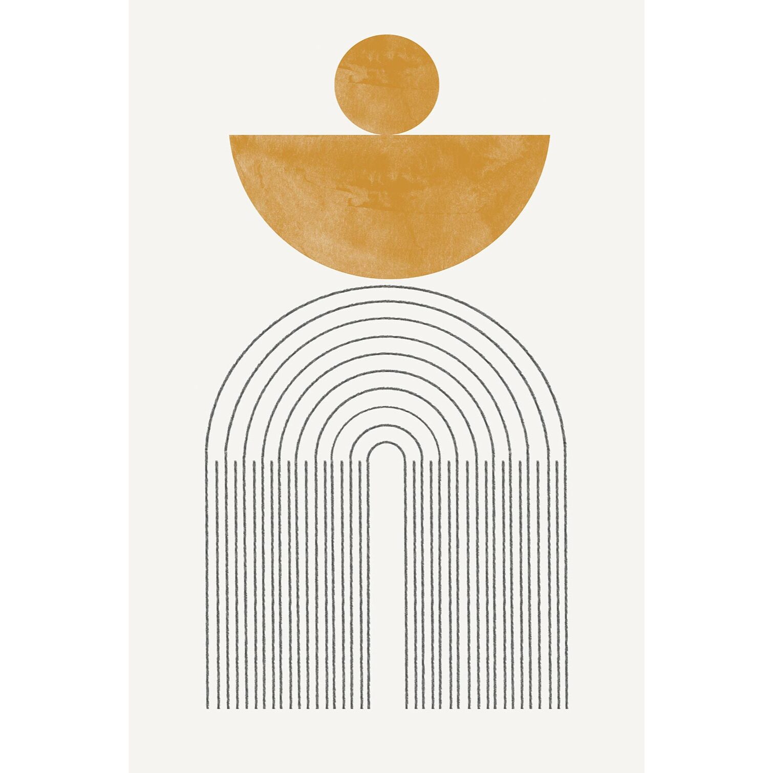 Tableau geometrique composition no 7  Toile imprimée