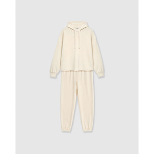 Set sudadera pantalón jogger natural