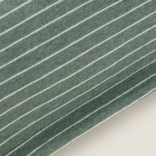 Funda cojín punto algodón sostenible Punto color verde Punto de algodón