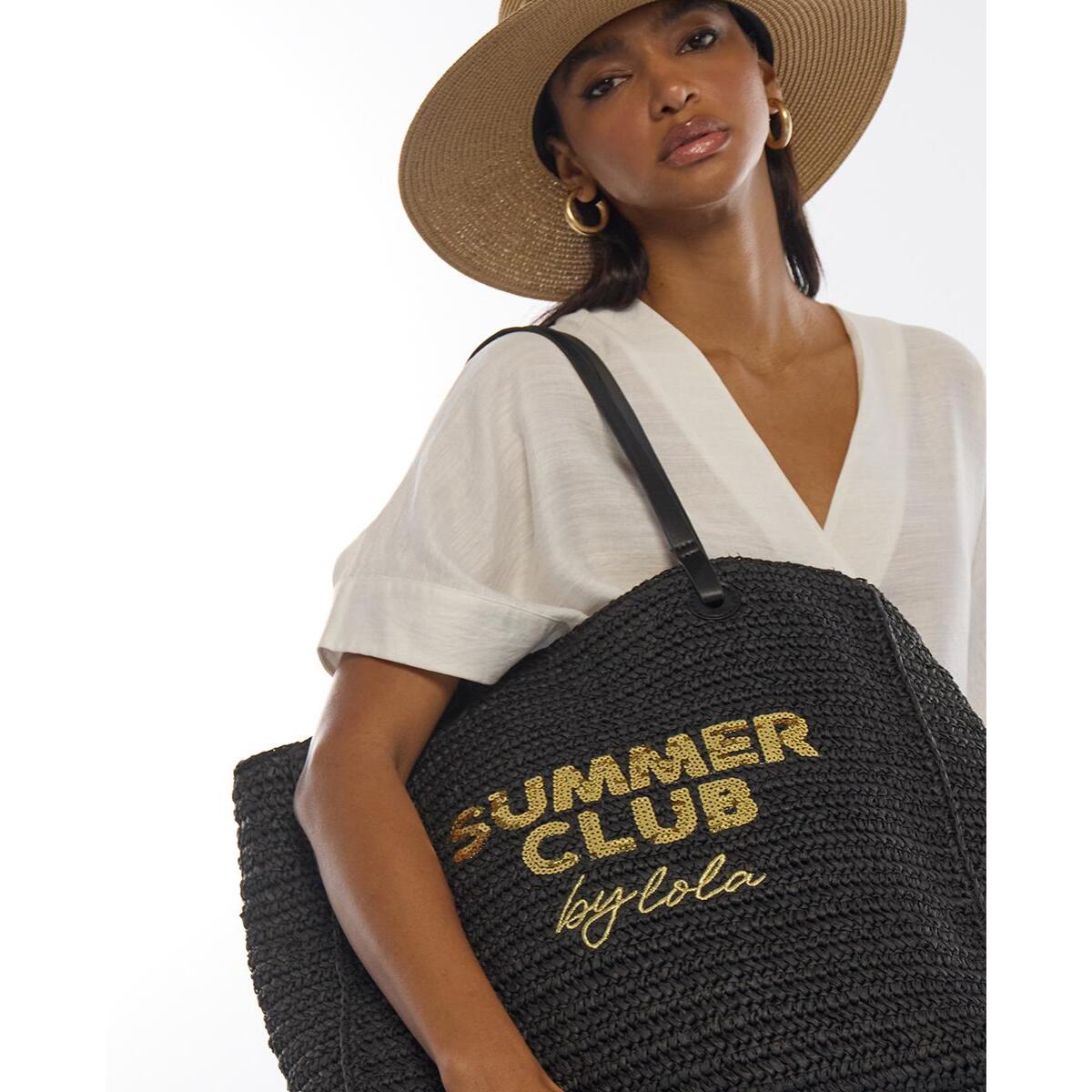 Borsa decostruita in rafia Summer Club
