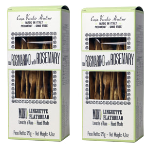 Linguette Piemonte Romarin - 2x120g - Italie