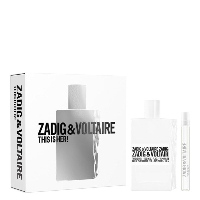 This is Her! - Coffret Eau de Parfum 100 ml +  Vaporisateur de Voyage 10ml