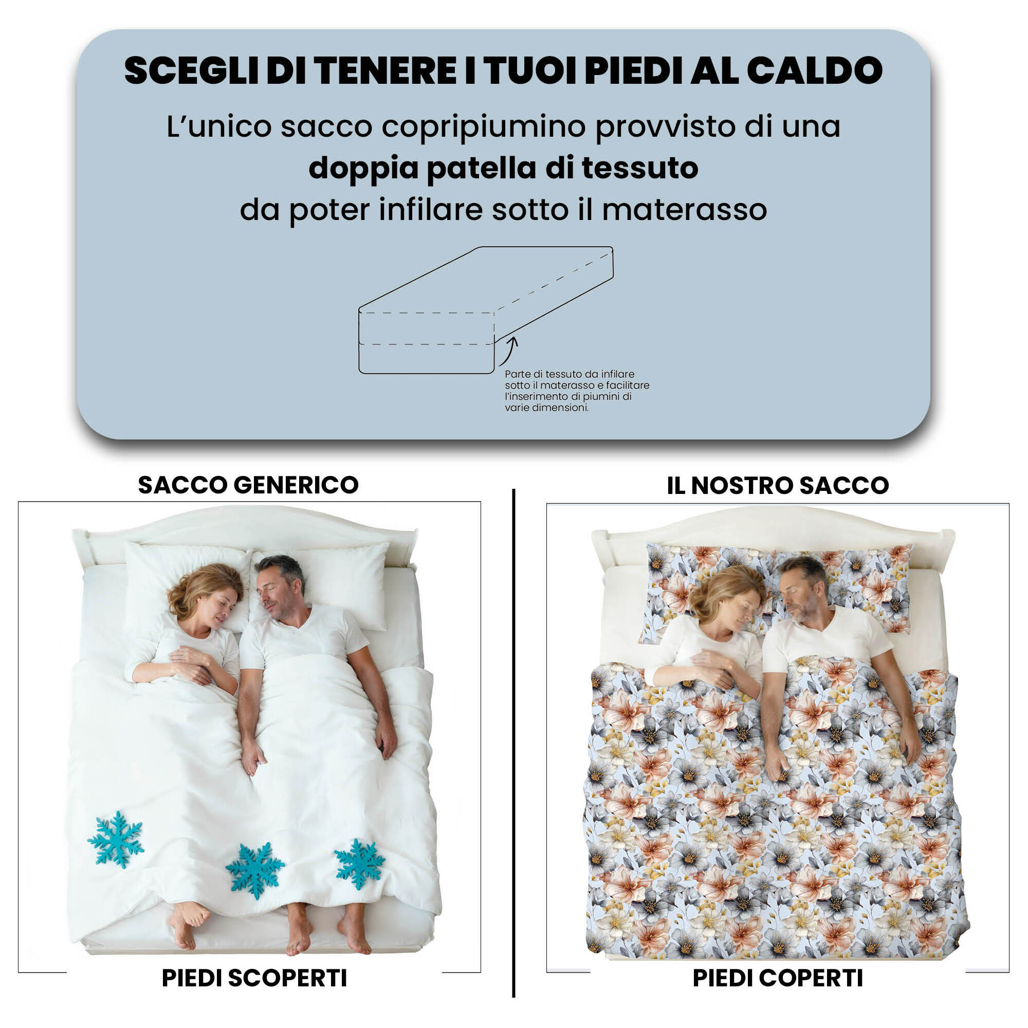 PARURE COPRIPIUMINO INFINITY - 100% Microfibra