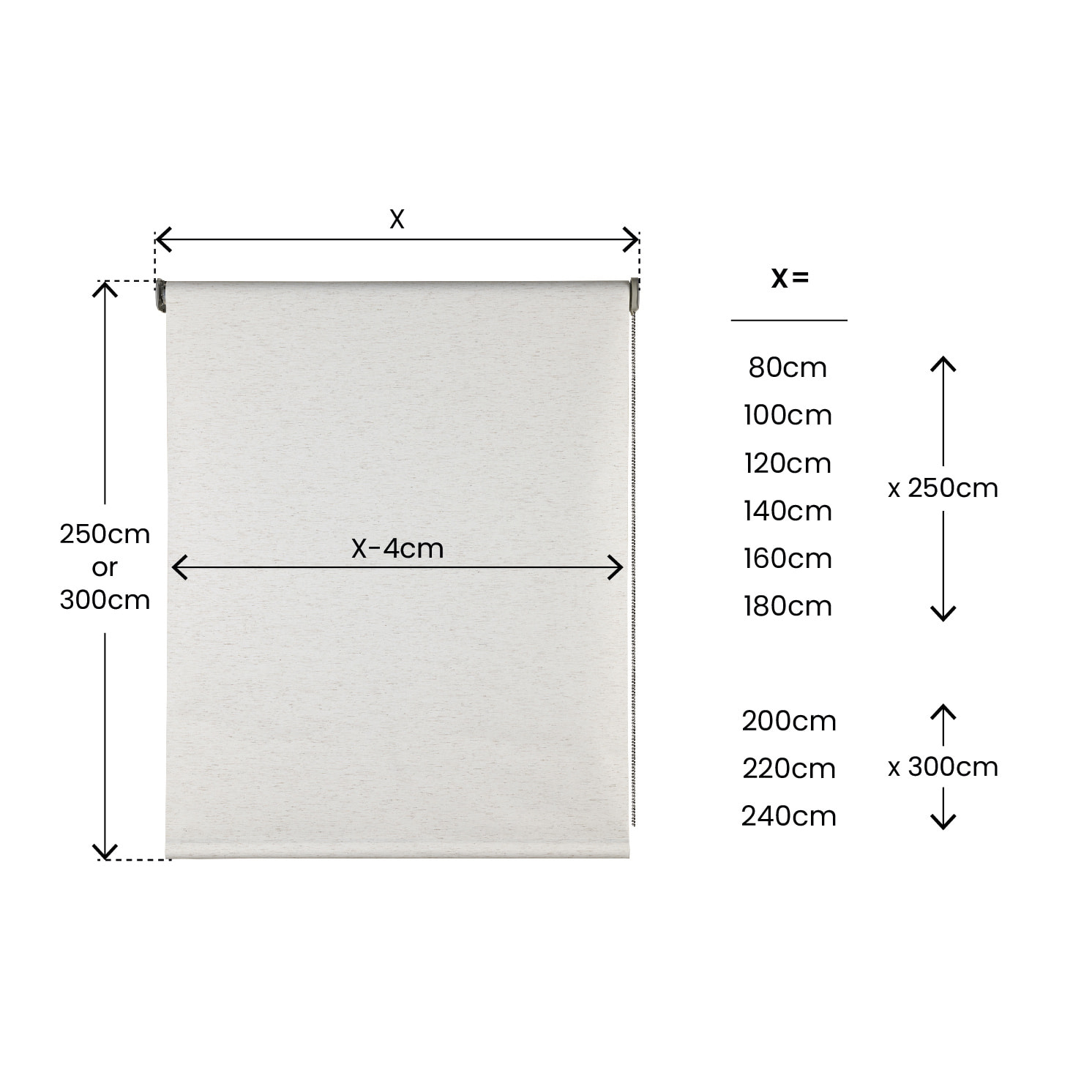 Estor motorizado BLACKOUT PRO Blanco-Lino
