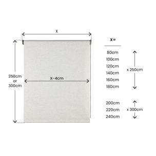 Estor motorizado BLACKOUT PRO Blanco-Lino