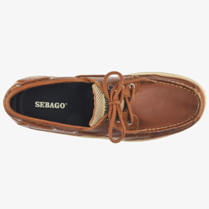 Sebago - Docksides Uomo Marrone - Clovehitch Ii Fgl Waxed
