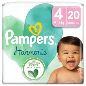 4x20 Couches Harmonie Taille 4, Pampers