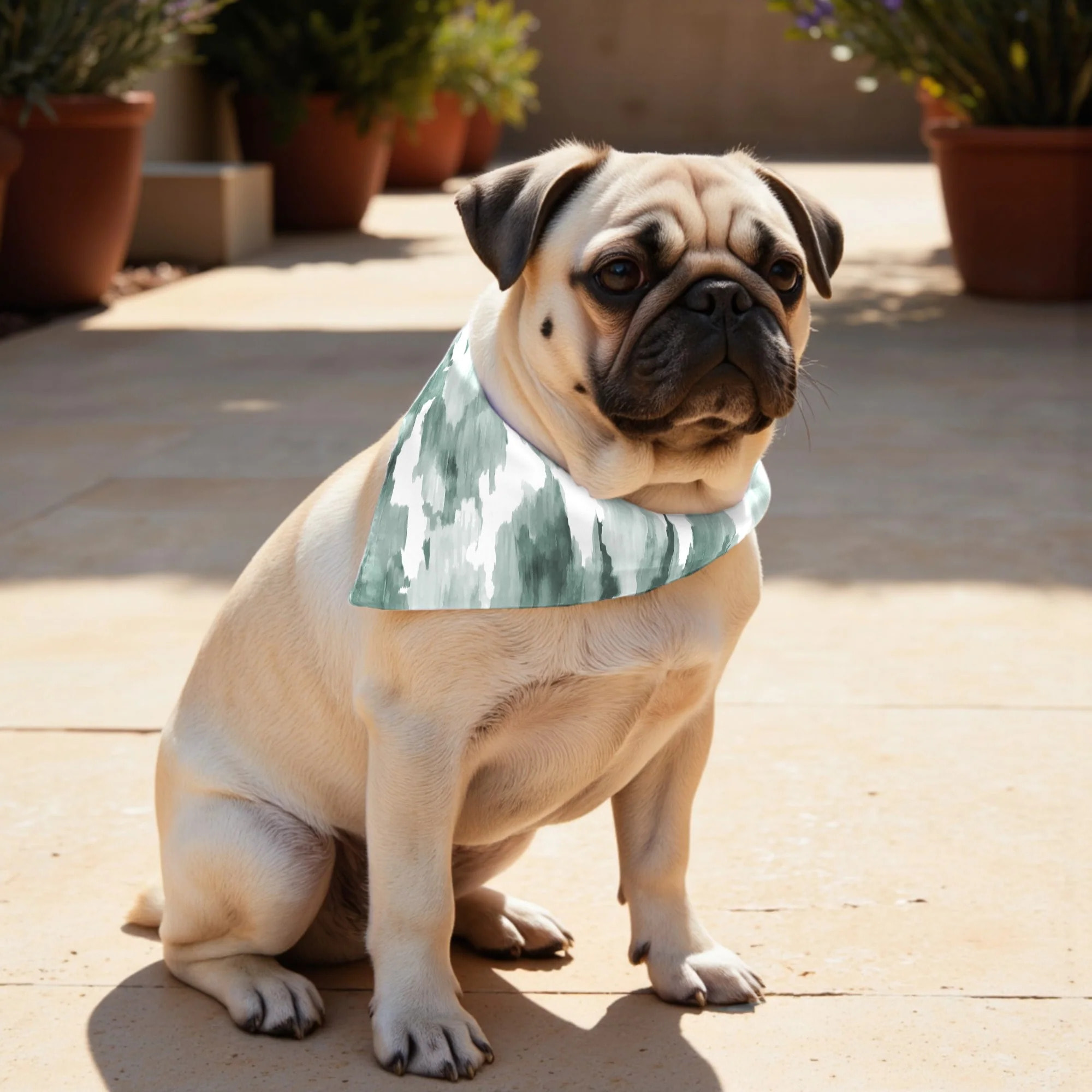 Pack de 2 bandanas pour animaux Lutton Esmeralda