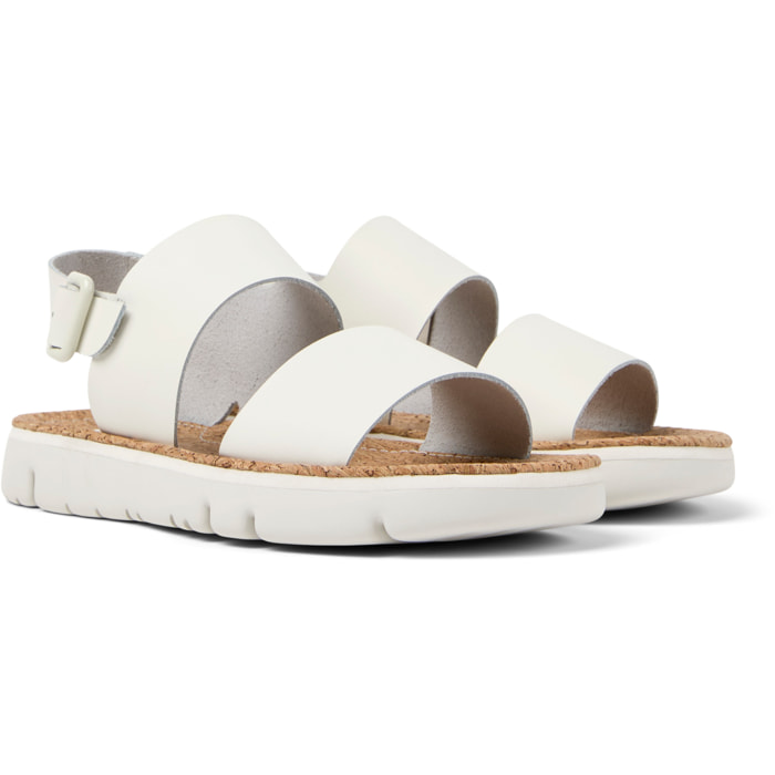 Sandalias - CAMPER Oruga Sandal - Blanco - Cuero liso