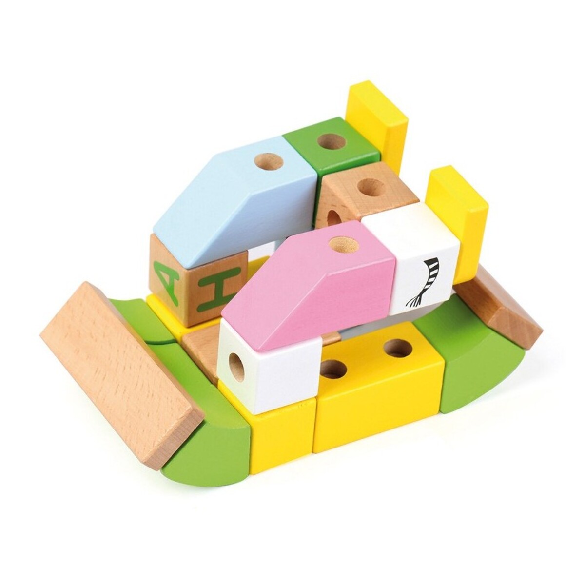 FOREST ANIMAL BUILDING BLOCKS - 80 pcs. - JUGUETE DE CONSTRUCCIÓN