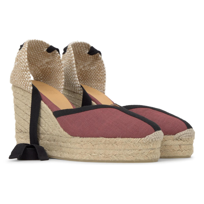 Alpargata Carmen cuña de yute 11cm doble plataforma