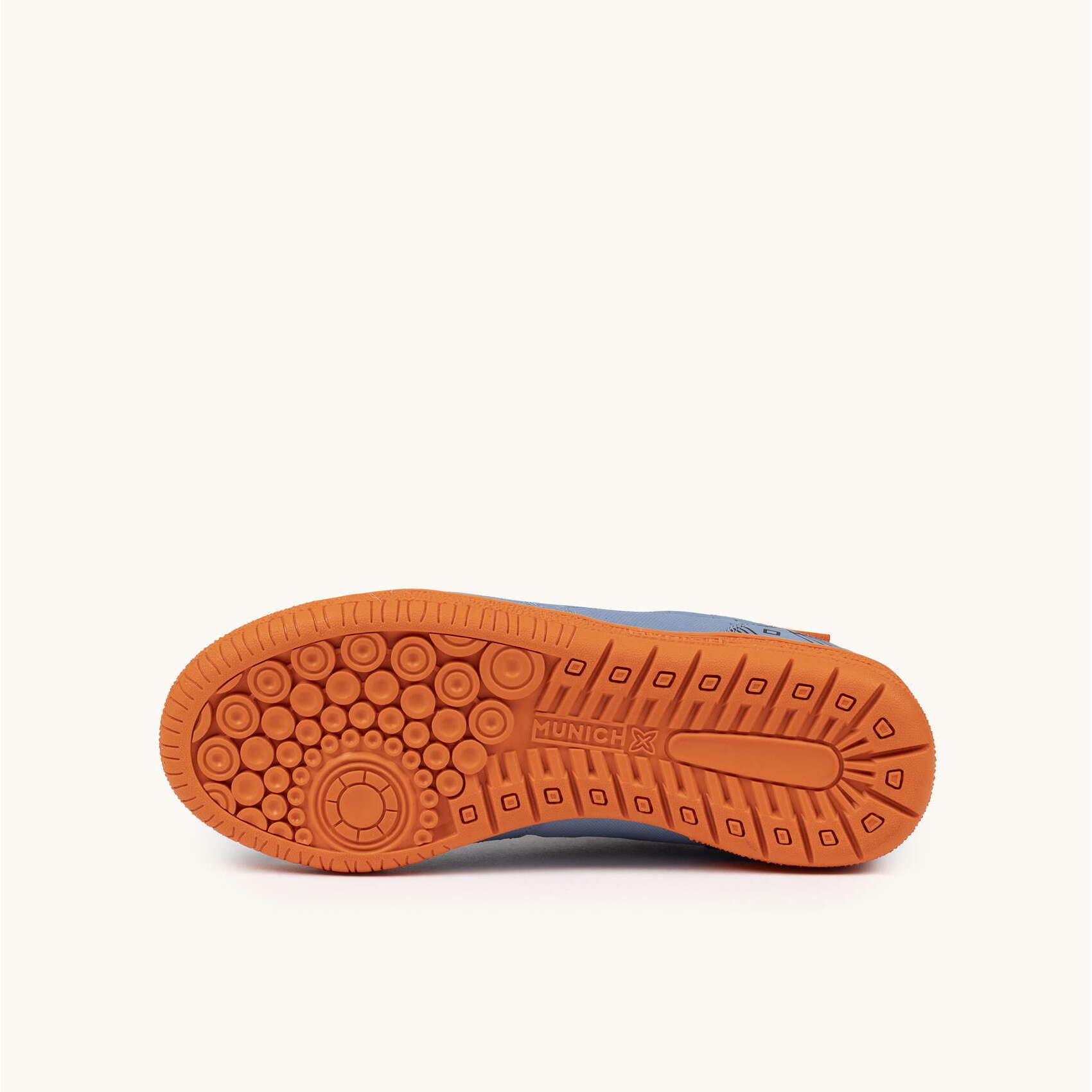 Zapatilla de Fútbol Sala Infantil Azul y Naranja MUNICH G-3 KID 449