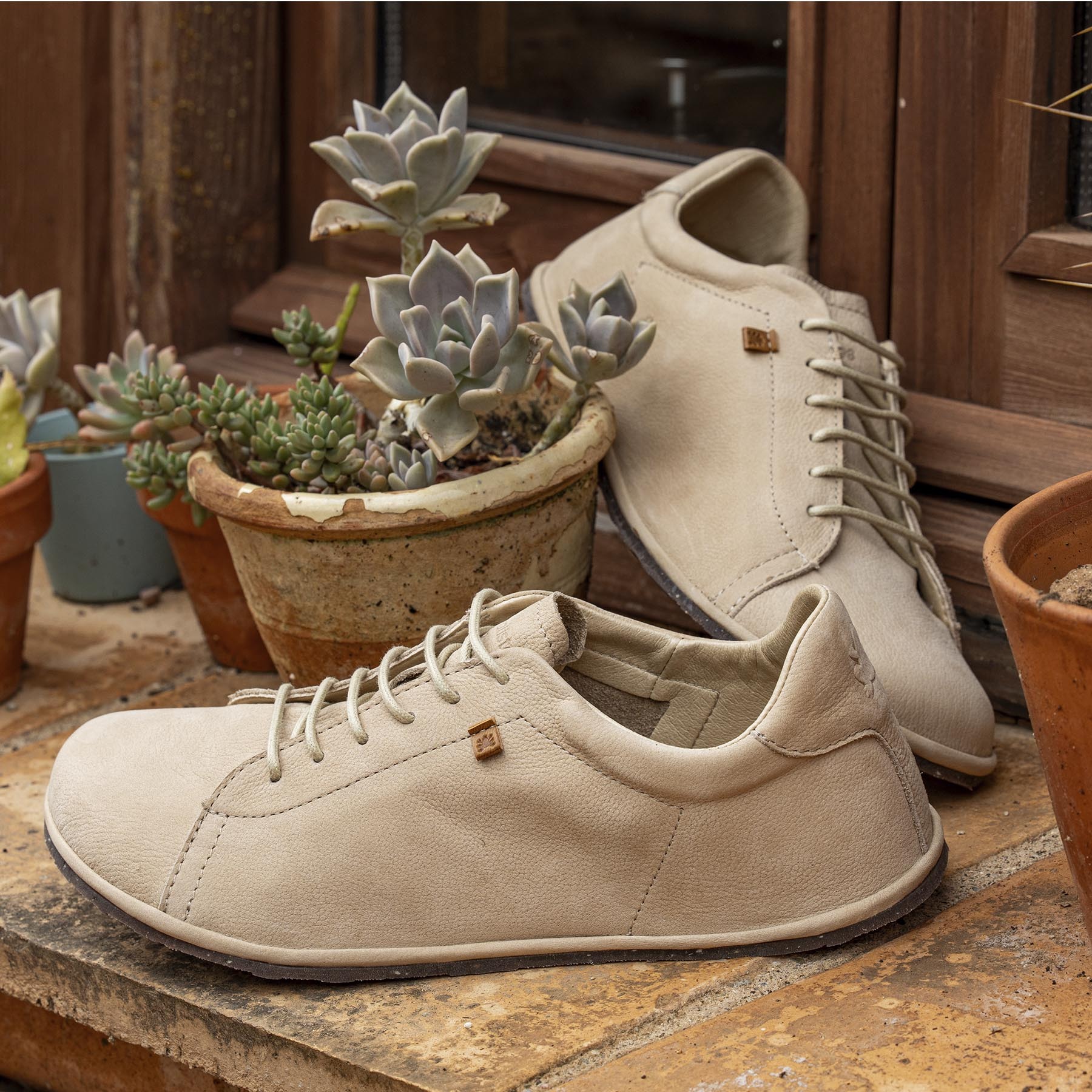 Zapatos N5671 NOBUCK LAVADO CREAM/ BARE color Cream