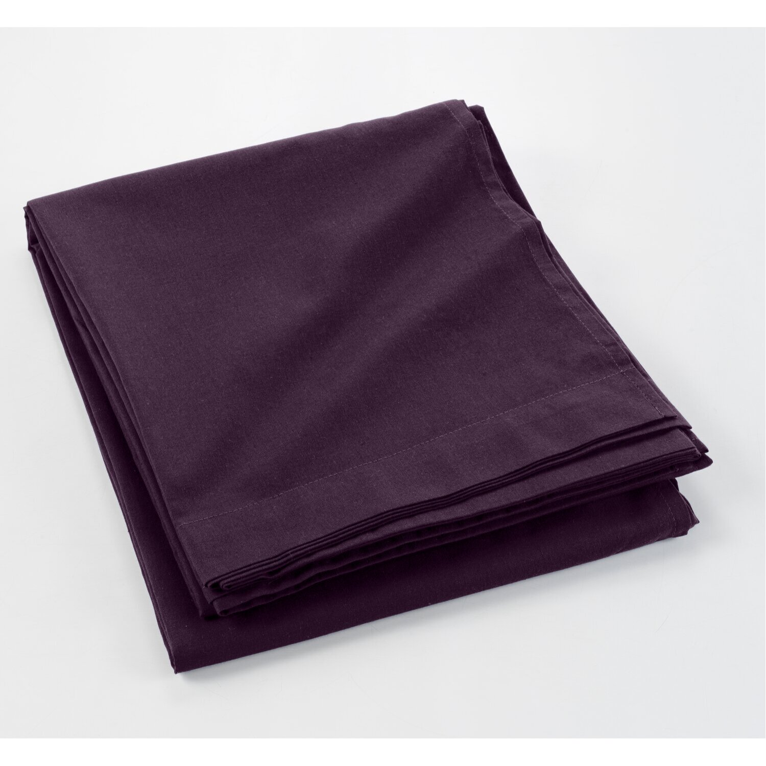 Drap Plat 100% Coton 240x300cm Prune
