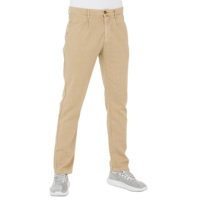 Pantalón de lino Hot Buttered Tamborine beige