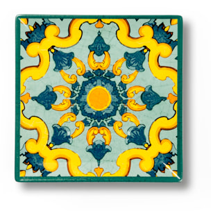 Set de 6 assiettes carrées Excelsa – Trinacria, Céramique Multicolore