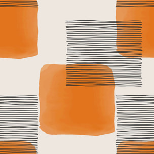 Papier peint, vitamine Orange