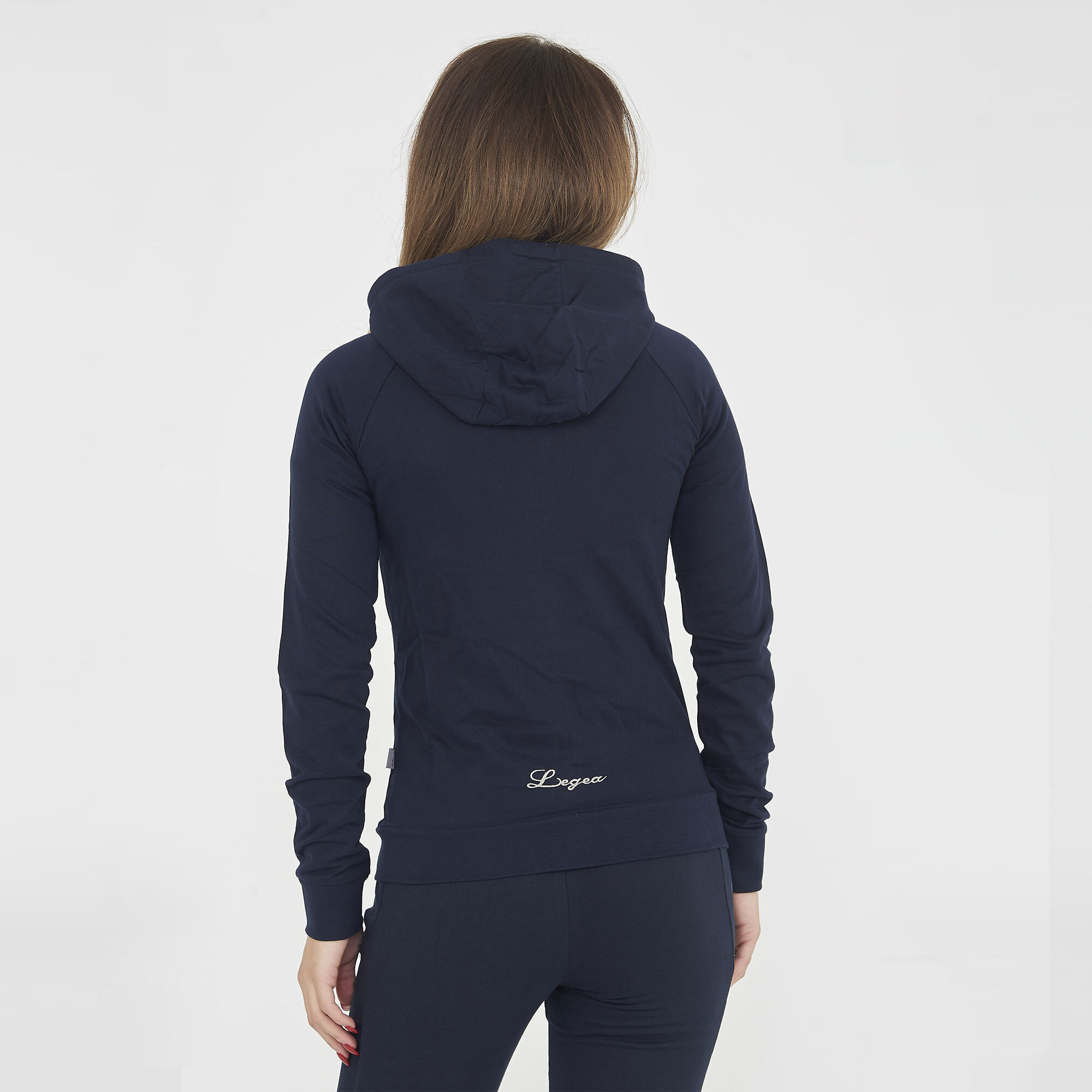 Felpa sportiva con zip DAIR blu