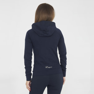 Felpa sportiva con zip DAIR blu