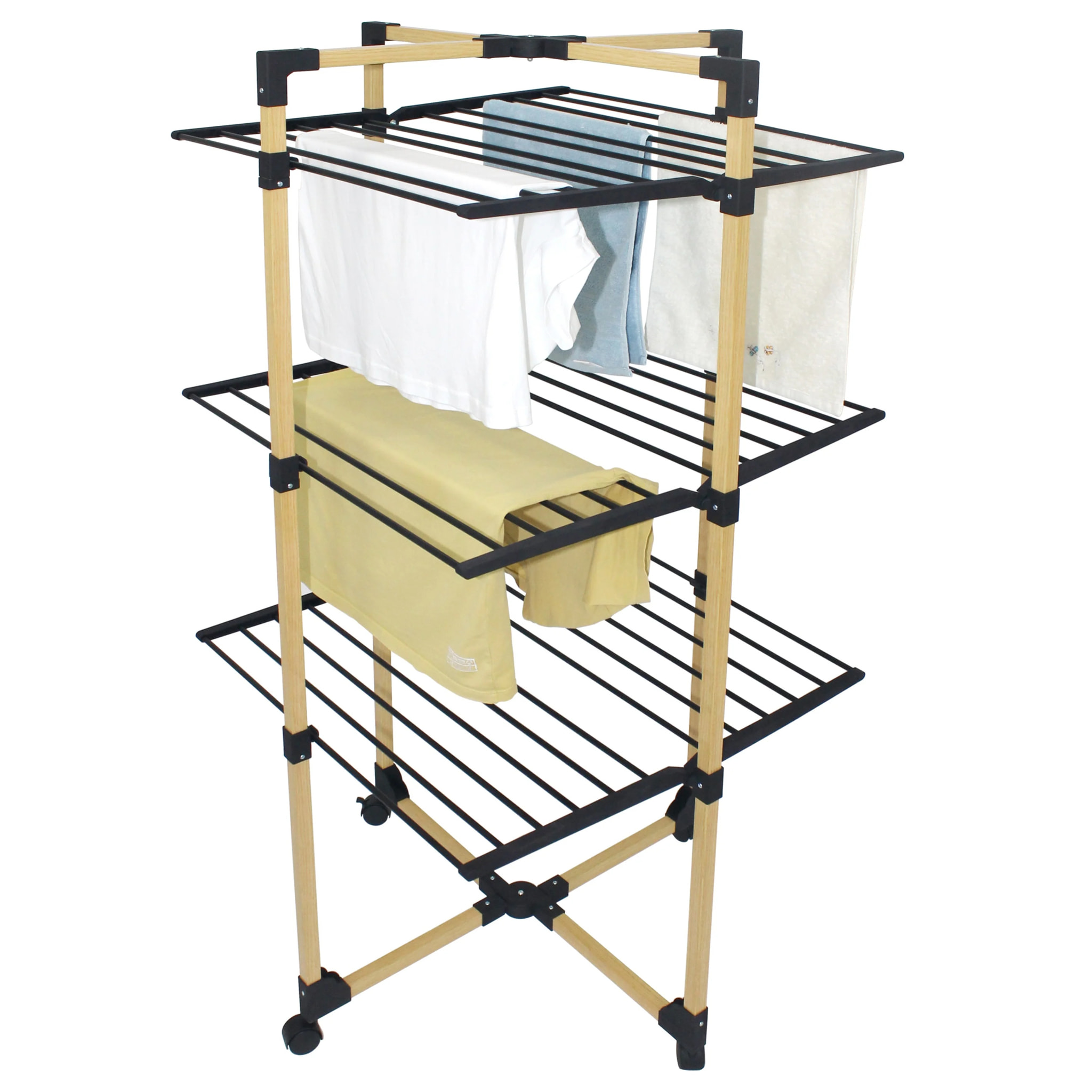 Séchoir à linge tour WILLIS 30M bois 3 niveaux