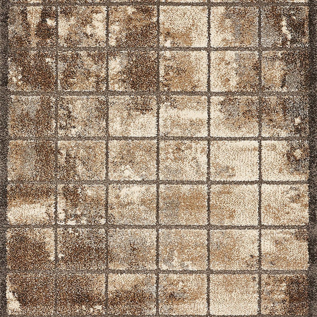 Tapis salon et chambre tissé motif géométrique REPE