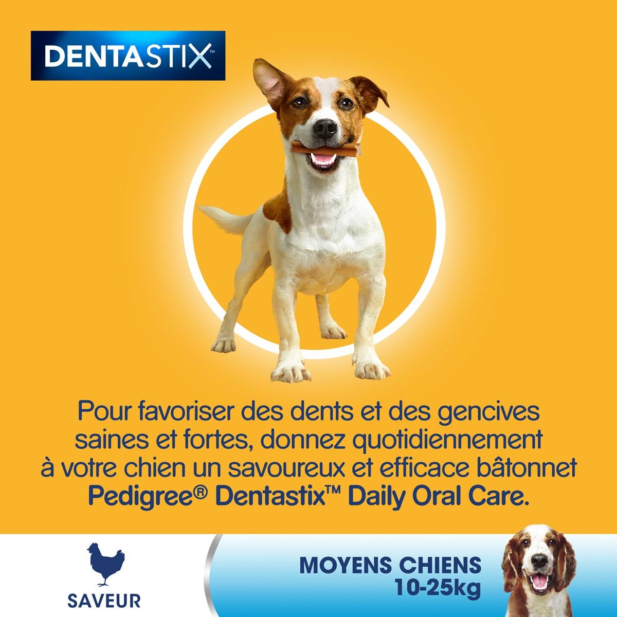 PEDIGREE Dentastix Friandises à mâcher moyen chien 140 sticks dentaires (20x7)