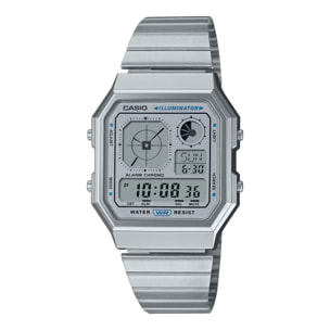 Reloj Casio A130WE-7A Unisex Digital Cuarzo con Correa de Acero inoxidable