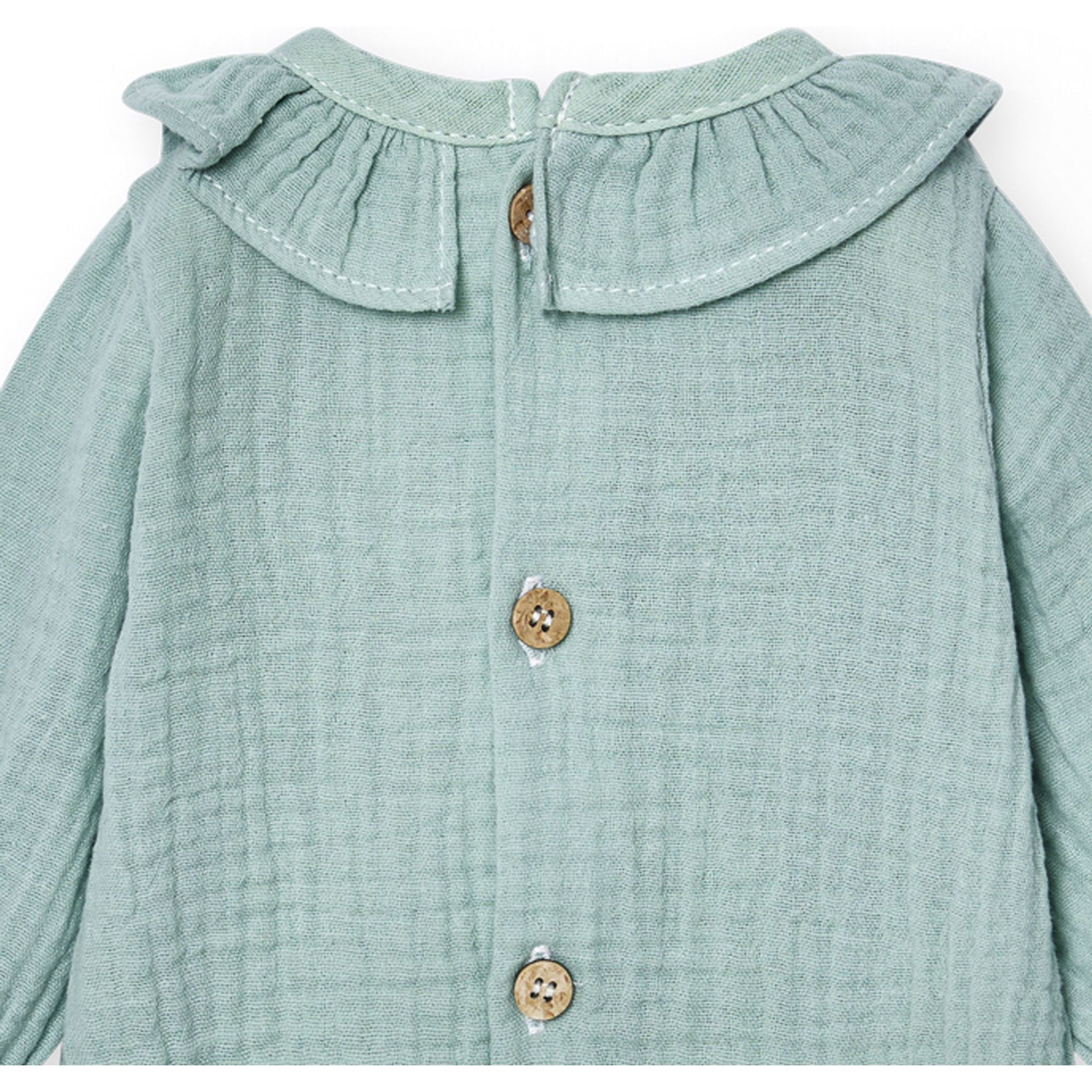 Body bebé manga larga cuello bambula