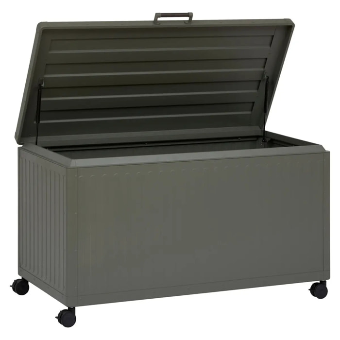 Coffre de rangement Edenio vert laurier 670L