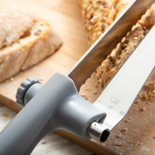 Coltello da Pane con Guida di Taglio Regolabile Kutway InnovaGoods