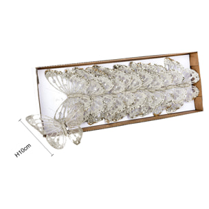 Farfalle glitter - Pezzi 3 - 7xH10x2cm - Bianchi Dino SpA