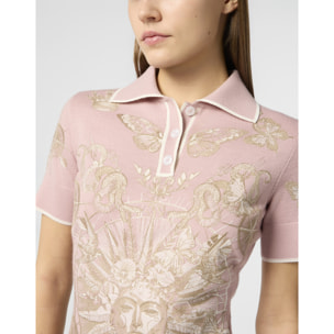 PHILIPP PLEIN Polo Mini Dress Butterfly Tattoo