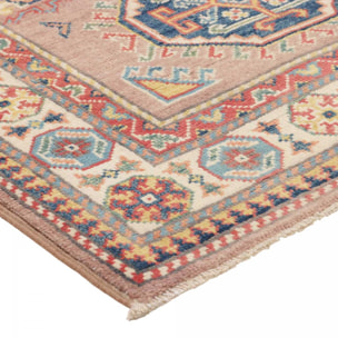 Tapis salon géométrique, noué main en laine, INEJ