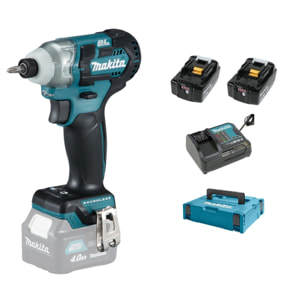 Atornillador de impacto MAKITA 12 V CXT Li-Ion 4 Ah 135 Nm - 2 baterías, cargador, caja - TD111DSMJ