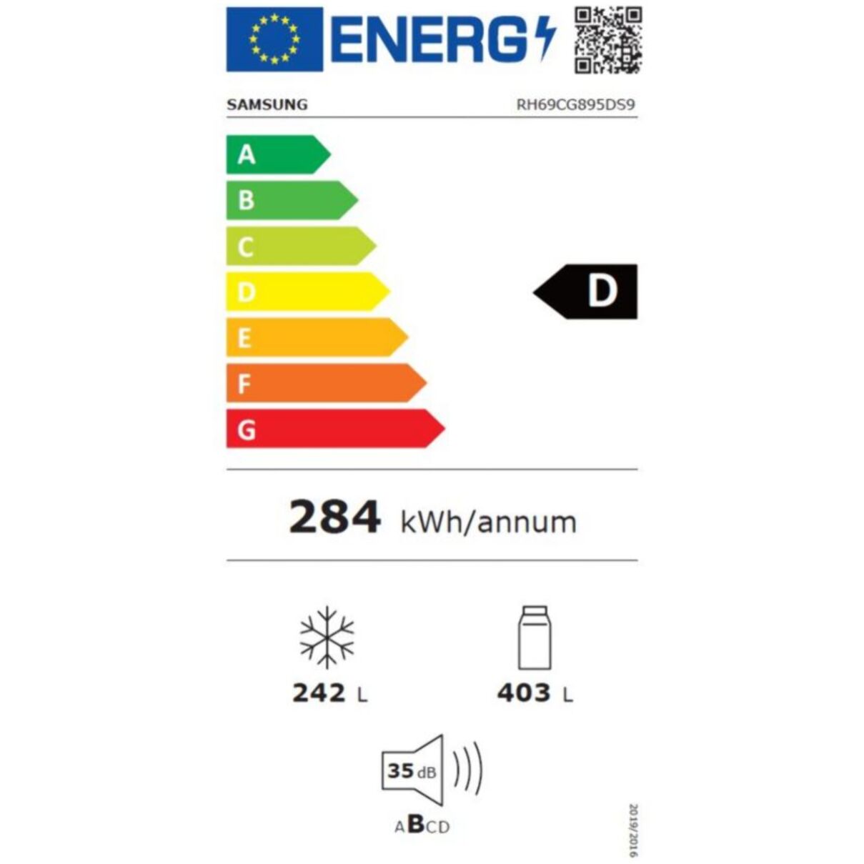 Réfrigérateur Américain SAMSUNG RH69CG895DS9