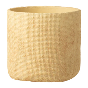 J-Line cache-pot Sunny - ciment - beige - large - Ø 26 cm