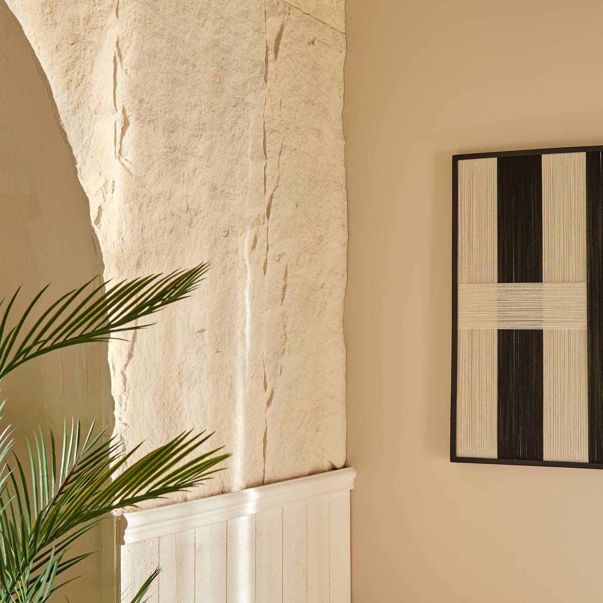 Lot de 4 panneaux décoratifs mural Kina 60x120cm gris