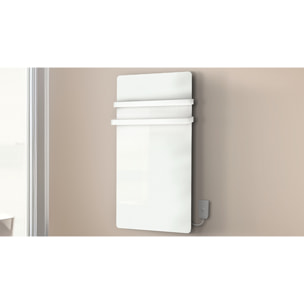 Sèche-serviettes LCD sans fluide blanc 1000W Connecté