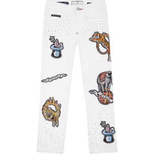 PHILIPP PLEIN Denim Trousers Loose Fit CIRCUS