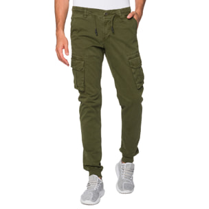 Pantalone cargo Hot Buttered Arborek Verde militare