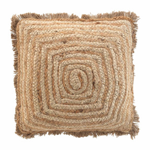 Coussin en jute bohème - Naturel